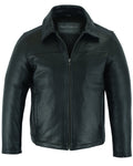 Men's Black Drum Dyed New Zealand Lambskin Jacket