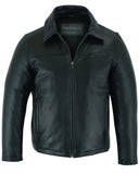Men's Black Drum Dyed New Zealand Lambskin Jacket