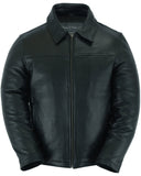 Men's Black Drum Dyed New Zealand Lambskin Jacket