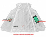 Men's Tall Classic Motorcycle Leather Vest - Black