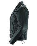SpeedMoto Women's Leather Motorcycle Jacket