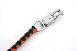 GBW22 Leather Biker Whip-Orange/Black