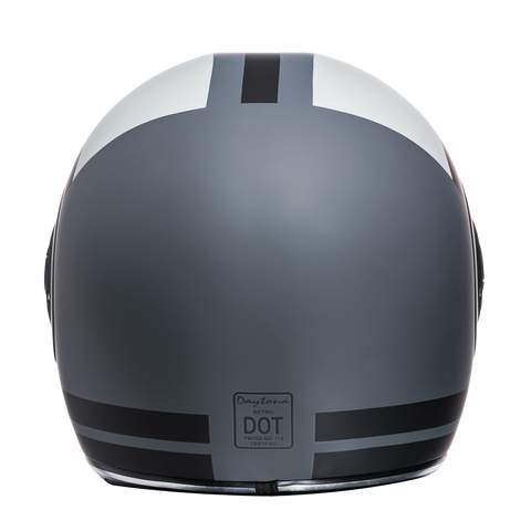 D.O.T. & ECE Daytona Retro Full Face Motorcycle Helmet: Vintage Style for Men, Women, & Youth