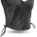 Raven Women's Motorcycle Leather Vest