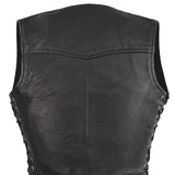 Raven Women's Motorcycle Leather Vest