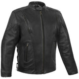 Men's Premium Vented Motorcycle Jacket – Side Laces