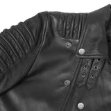 Shadow Queen Women's Black Fashion Leather Jacket