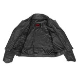 Shadow Queen Women's Black Fashion Leather Jacket