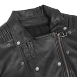 Shadow Queen Women's Black Fashion Leather Jacket