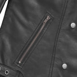 Shadow Queen Women's Black Fashion Leather Jacket