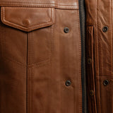 Sharp Shooter Men's Motorcycle Leather Vest