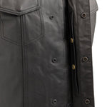 Sniper Men's Motorcycle Leather Vest