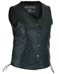 Trudy Women's Leather Vest