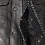 Overlord - Blacked Out Platinum Vest w/ Rolled Collar