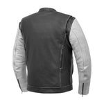 Vincent Men's Cafe Style Leather Jacket