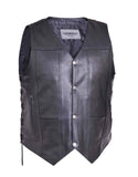 Slinger 10 Pocket Leather Side Laced Vest Mens