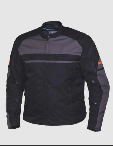 Revolution Gear Black & Grey Textile Jacket