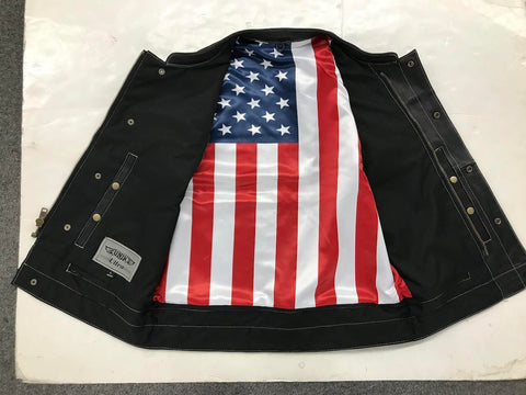 American Flag Lined Club Vest
