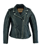 Distressed Modern MC Leather Jacket