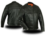Sporty Leather Jacket Mens