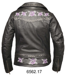 Flowering Leather Womens Leather Jacket