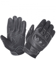 Leather & Mesh Full Finger Glove
