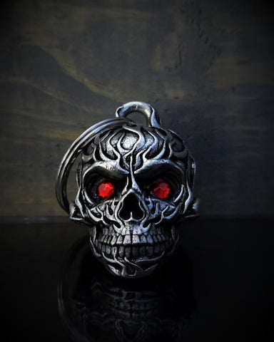 Flame Diamond Skull Bell
