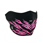 WNFM054H ZAN® Half Mask- Neoprene- Pink Flames