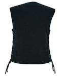 DM947 Women's 6 Pocket Denim Utility Vest - Black