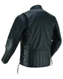 Knucklehead laced Side Leather Jacket