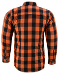 Armored Flannel Shirt - Orange& Black