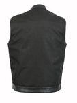 DS689 Concealed Snap Closure, Textile Material, Scoop Collar & Hidden