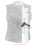 DS229  Women's Premium Single Back Panel Concealment Vest - GRAY