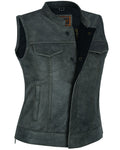 DS229  Women's Premium Single Back Panel Concealment Vest - GRAY