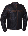 Antique Brown distressed Leather Jacket