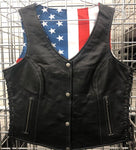 American Flag Lined Womens Vest