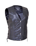 Lovely Wings Reflective Leather vest